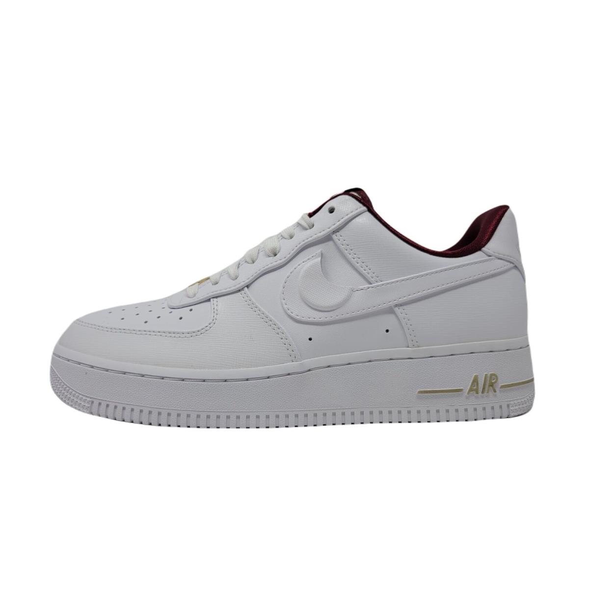 Nike Women`s Air Force 1 Shoes White/red 10 M US - White