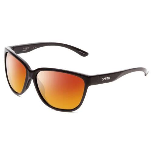 Smith Monterey Ladies Cateye Polarized Sunglasses in Gloss Black 58 mm 4 Options Red Mirror Polar