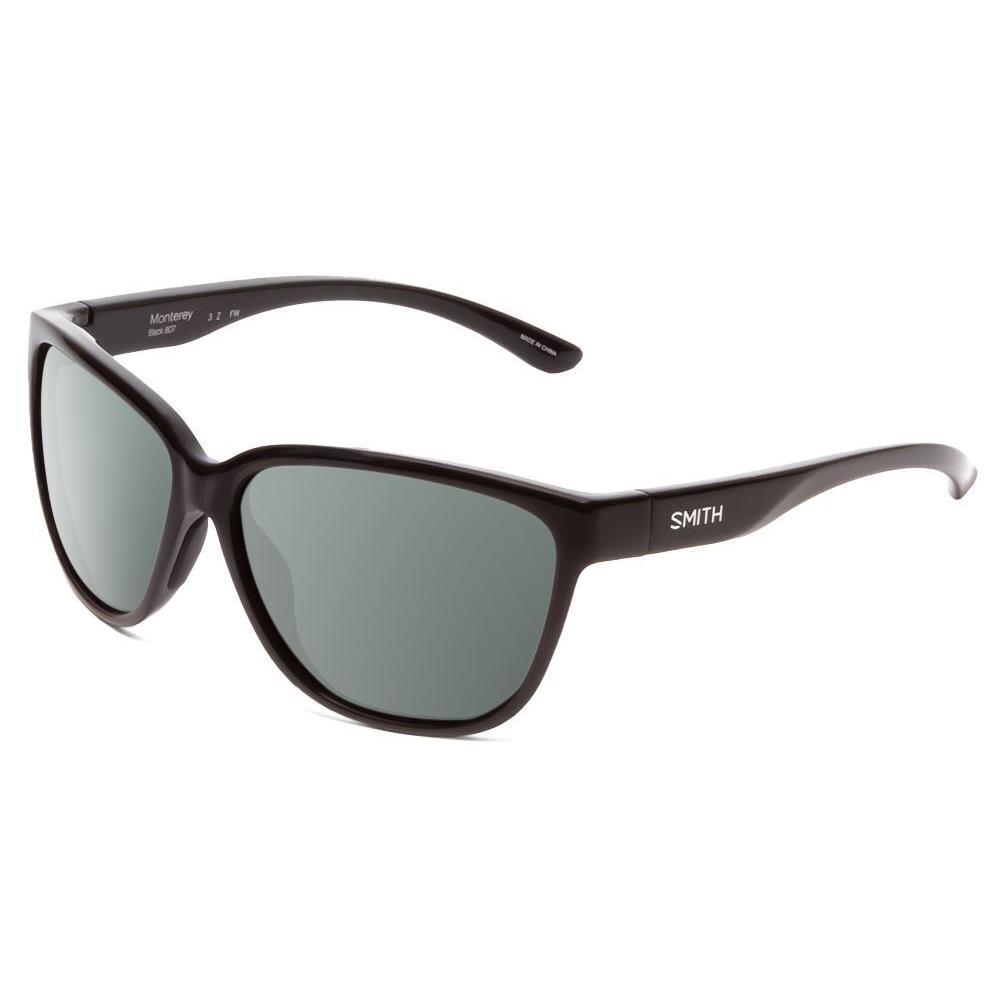 Smith Monterey Ladies Cateye Polarized Sunglasses in Gloss Black 58 mm 4 Options Smoke Grey Polar