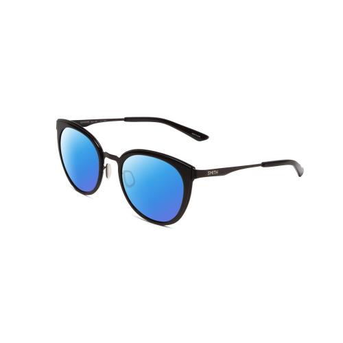 Smith Somerset Women Cateye Polarized Sunglasses in Black 53mm Choose Lens Color Blue Mirror Polar