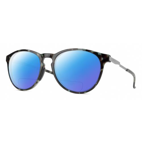 Smith Wander Unisex Polarized Bifocal Sunglasses Tortoise Havana Blue Black 55mm Blue Mirror