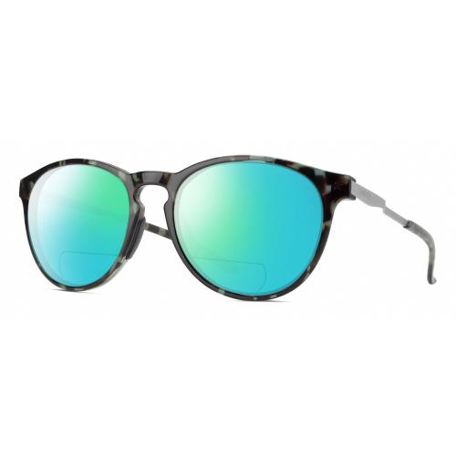 Smith Wander Unisex Polarized Bifocal Sunglasses Tortoise Havana Blue Black 55mm Green Mirror