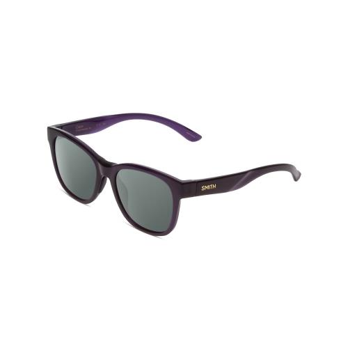 Smith Caper Cateye Polarized Sunglasses in Midnight Black Purple 53 mm 4 Options Smoke Grey Polar