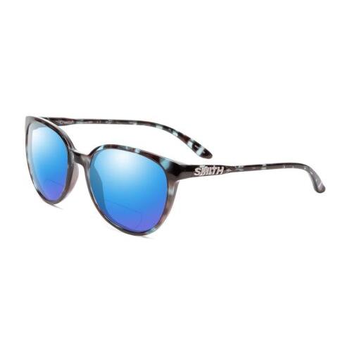 Smith Cheetah Women`s Polarized Bi-focal Sunglasses in Sky Tortoise Marble 54 mm