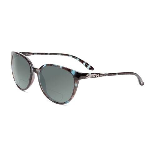 Smith Cheetah Women`s Polarized Bi-focal Sunglasses in Sky Tortoise Marble 54 mm Grey