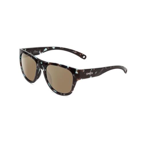 Smith Rockaway Women Cateye Polarized Sunglasses in Sky Tortoise 52 mm 4 Options Amber Brown Polar