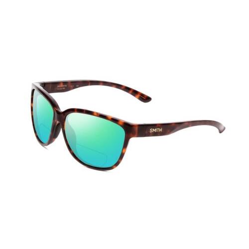 Smith Monterey Women Cateye Polarized Bi-focal Sunglasses in Tortoise Brown 58mm Green Mirror