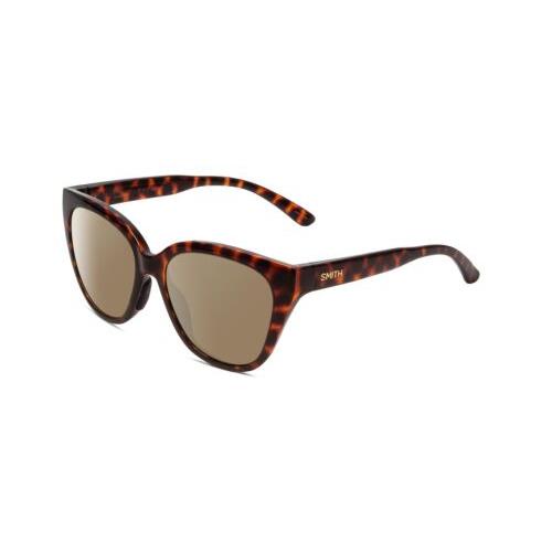 Smith Era Ladies Cateye Polarized Sunglasses Tortoise Brown Gold 55 mm 4 Options Amber Brown Polar