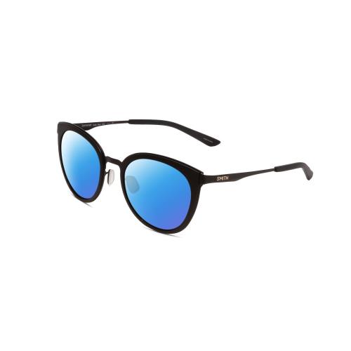 Smith Somerset Women Polarized Cateye Sunglasses in Black 53mm Choose Lens Color Blue Mirror Polar