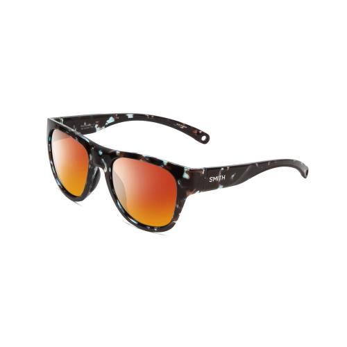 Smith Rockaway Ladies Cateye Polarized Sunglasses in Sky Tortoise 52mm 4 Options Red Mirror Polar