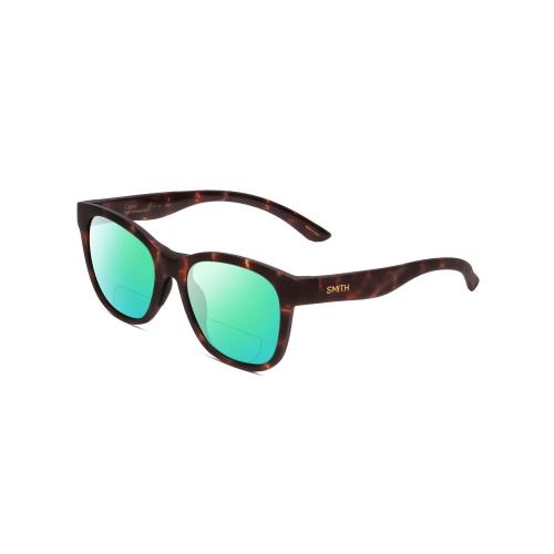 Smith Caper Women Cateye Polarized Bi-focal Sunglasses Tortoise 53 mm 41 Options Green Mirror