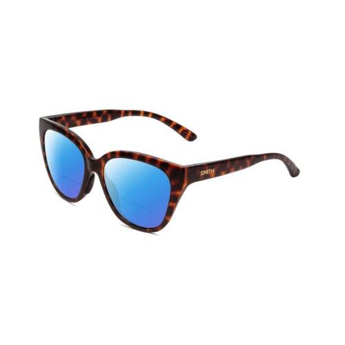 Smith Era Women Cateye Polarized Bi-focal Sunglasses in Tortoise 55mm 41 Options Blue Mirror