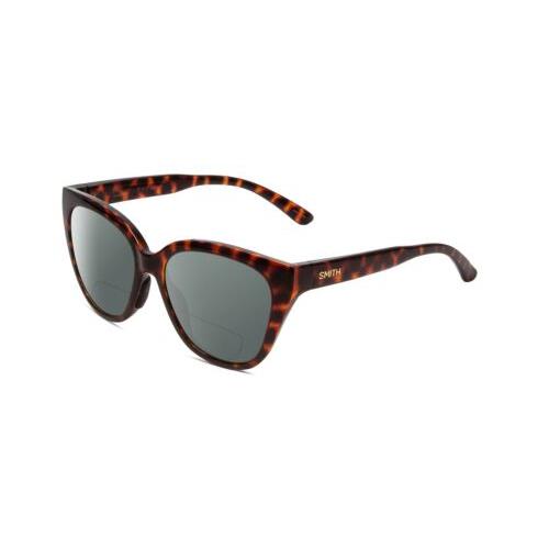 Smith Era Women Cateye Polarized Bi-focal Sunglasses in Tortoise 55mm 41 Options Grey