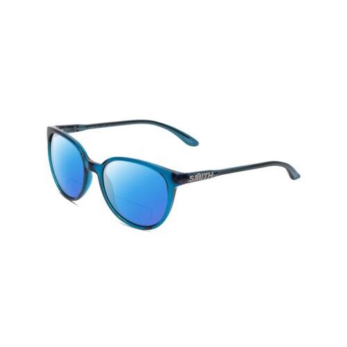 Smith Cheetah Women Cateye Polarized Bi-focal Sunglasses in Blue 54mm 41 Options Blue Mirror