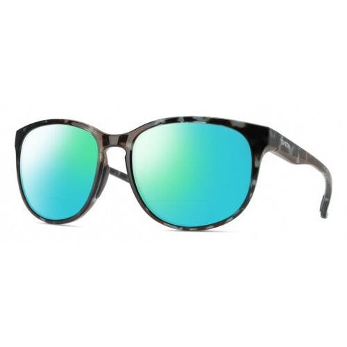 Smith Lake Shasta Unisex Cateye Polarized Bifocal Sunglasses Tortoise Blue 56 mm Green Mirror
