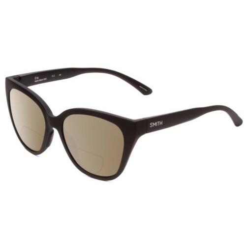 Smith Era Ladies Cateye Polarized Bi-focal Sunglasses Matte Black 55mm 41 Option - Frame:
