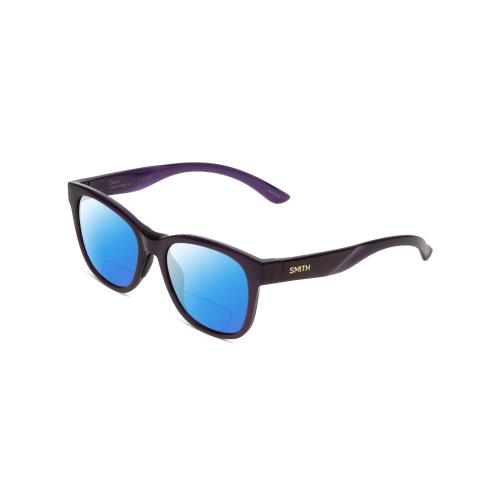 Smith Caper Cateye Women Polarized Bi-focal Sunglasses in Black 53 mm 41 Options Blue Mirror