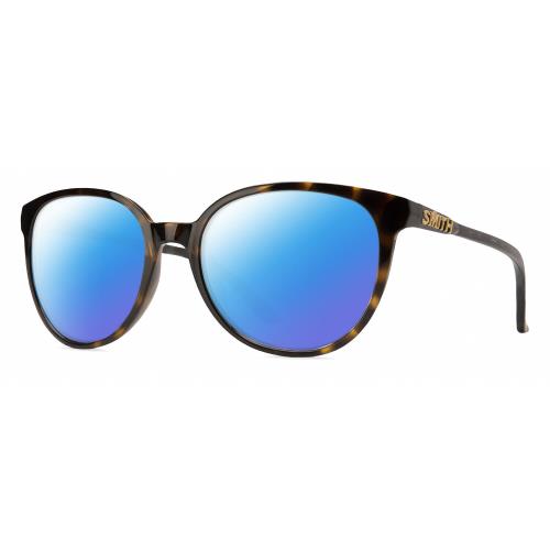 Smith Cheetah Cateye Polarized Sunglasses Alpine Tortoise Havana Brown Gold 54mm Blue Mirror Polar