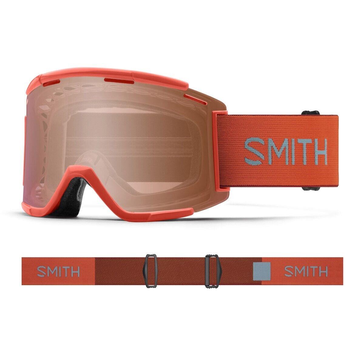 Smith Squad XL Mtb/bike Goggles Poppy/terra Chromapop Contrast Rose + Bonus Lens