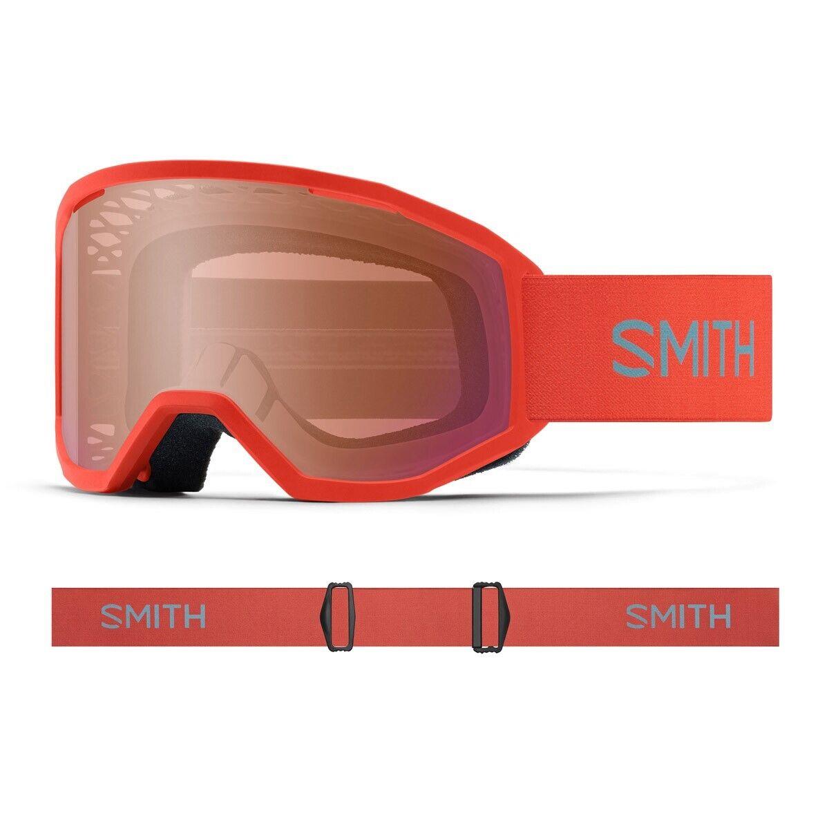 Smith Loam Mtb / Bike Goggles Poppy / Terra Contrast Rose Flash + Bonus Lens