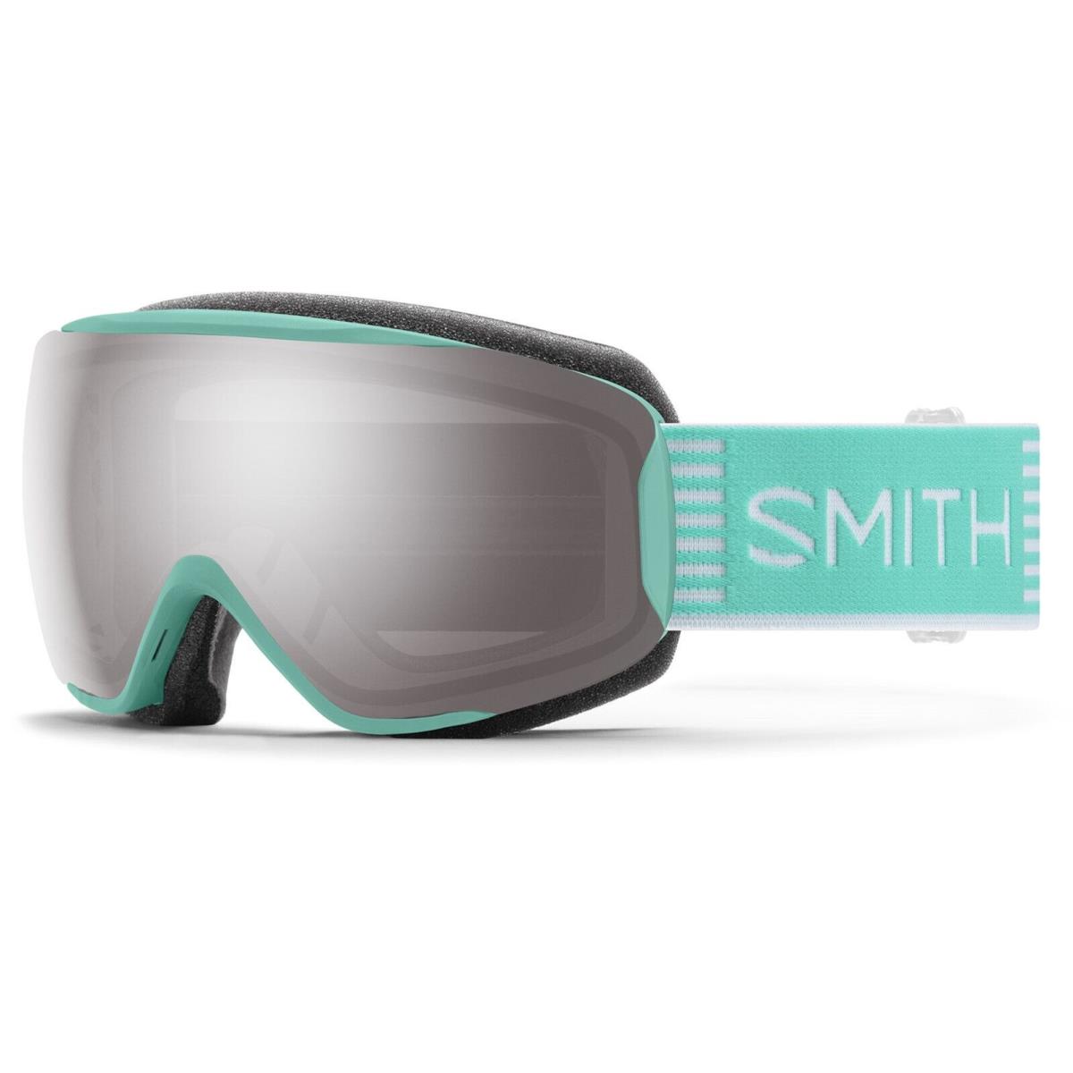 Smith Moment Snow Goggles Iceberg Sport Stripes Sun Platinum Mirror Lens - Frame: Blue