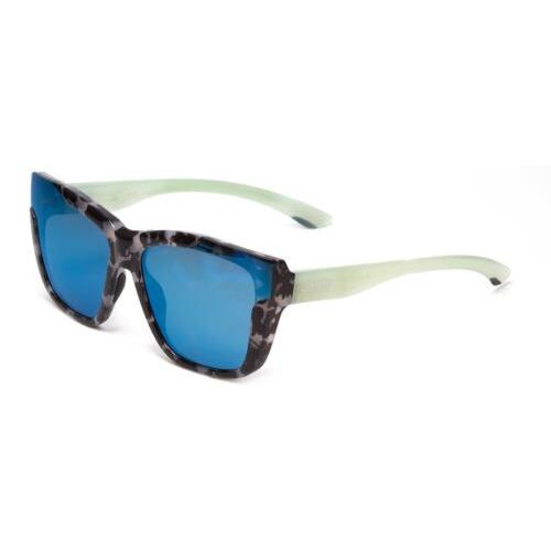 Smith Dreamline Sunglasses in Choco Tortoise Ice Grey Black/cp Blue Mirror 62 mm