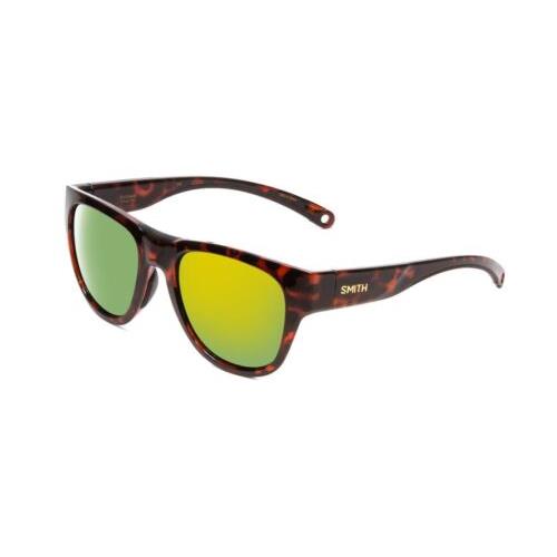 Smith Rockaway Ladies Cateye Sunglasses Tortoise/cp Polarized Green Mirror 52 mm