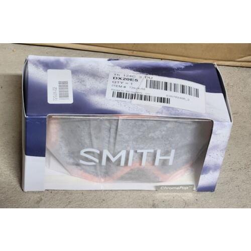 Smith Squad XL Snow Goggles Salmon Red Chromapop Sun Platnium / Storm Rose Flash