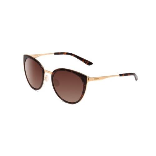 Smith Somerset Ladies Cateye Sunglass Tortoise Gold/polarize Brown Gradient 53mm