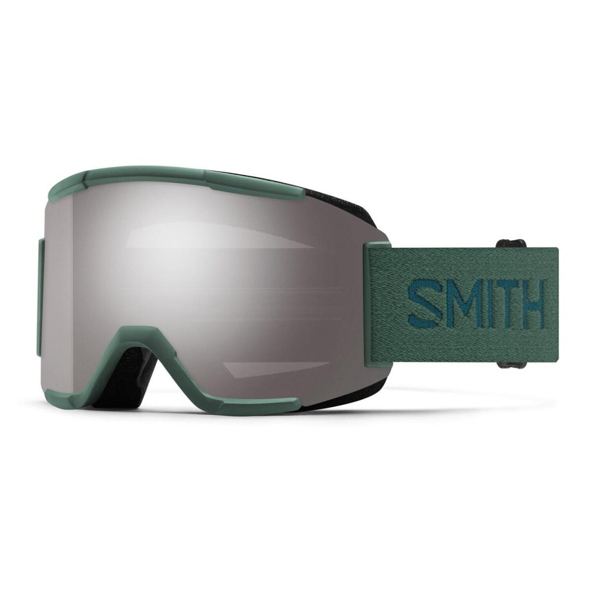 Smith Squad Snow Goggles Alpine Green Vista Frame CP Sun Platinum Mirror +bonus