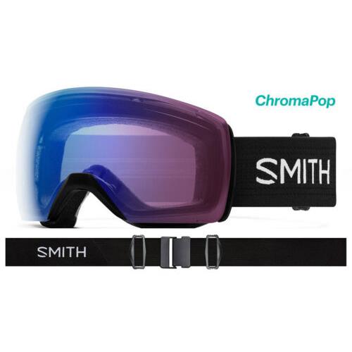 Smith Skyline XL Black CP Photochromic Rose Flash Lens Goggles