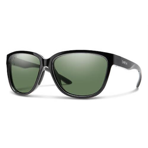 Smith Monterey Black Chromapop Polarized Gray Green 58 mm Women`s Sunglasses
