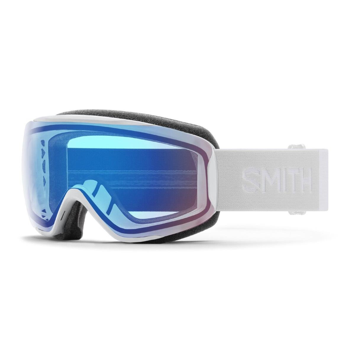 Smith Moment Snow Goggles White Vapor Chromapop Storm Rose Contrast