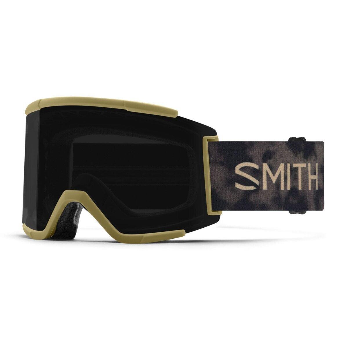 Smith Squad XL Snow Goggles Sandstorm Mind Expanders Sun Black Lens + Bonus