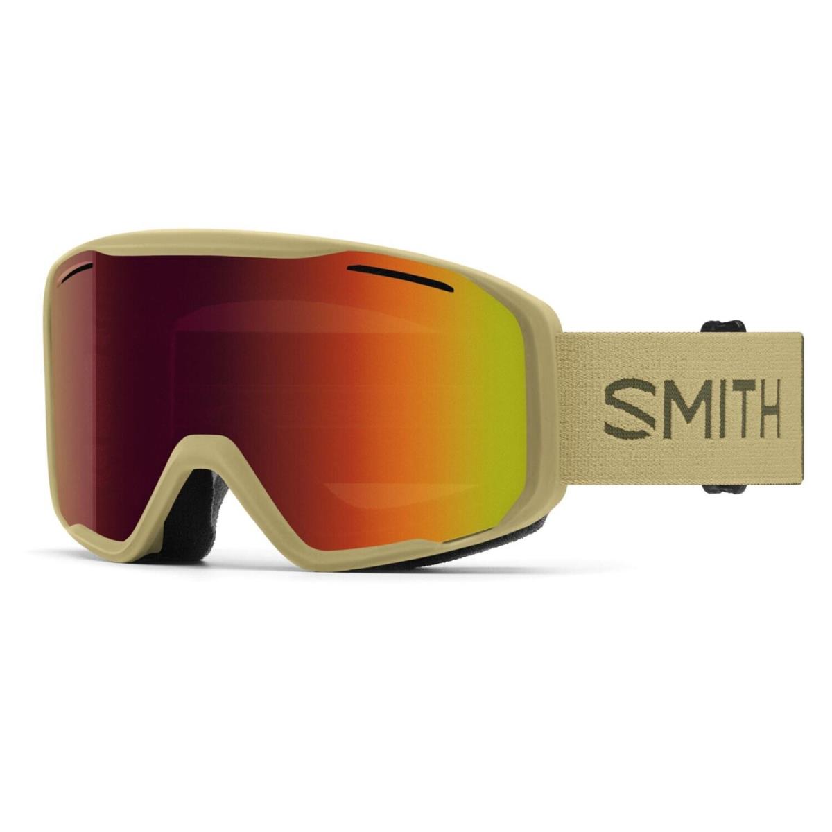 Smith Blazer Ski / Snow Goggles Sandstorm Forest Frame Red Sol-x Mirror Lens