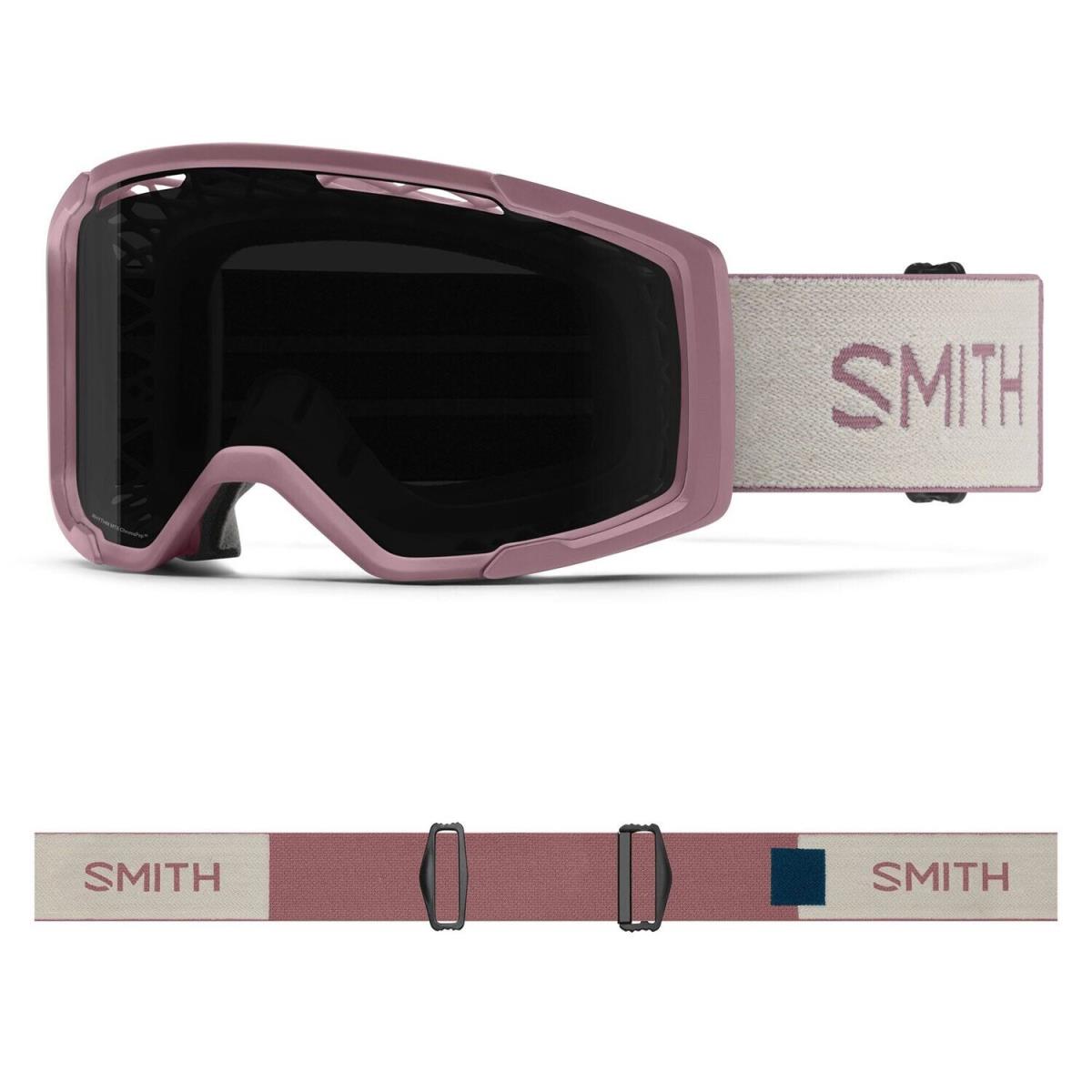 Smith Rhythm Mtb /bike Goggles Dusk/bone Frame Chromapop Sun Black + Bonus Lens