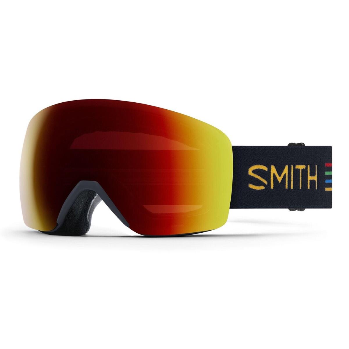 Smith Skyline Ski / Snow Goggles Midnight Slash Chromapop Sun Red Mirror Lens