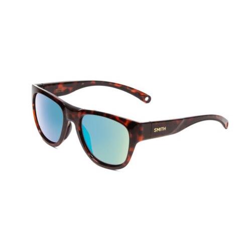 Smith Rockaway Cateye Sunglasses in Tortoise/cp Glass Polarize Green Mirror 52mm