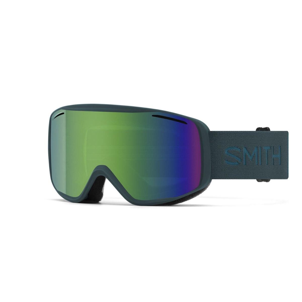 Smith Rally Ski / Snow Goggles Pacific Frame Green Sol-x Mirror Lens