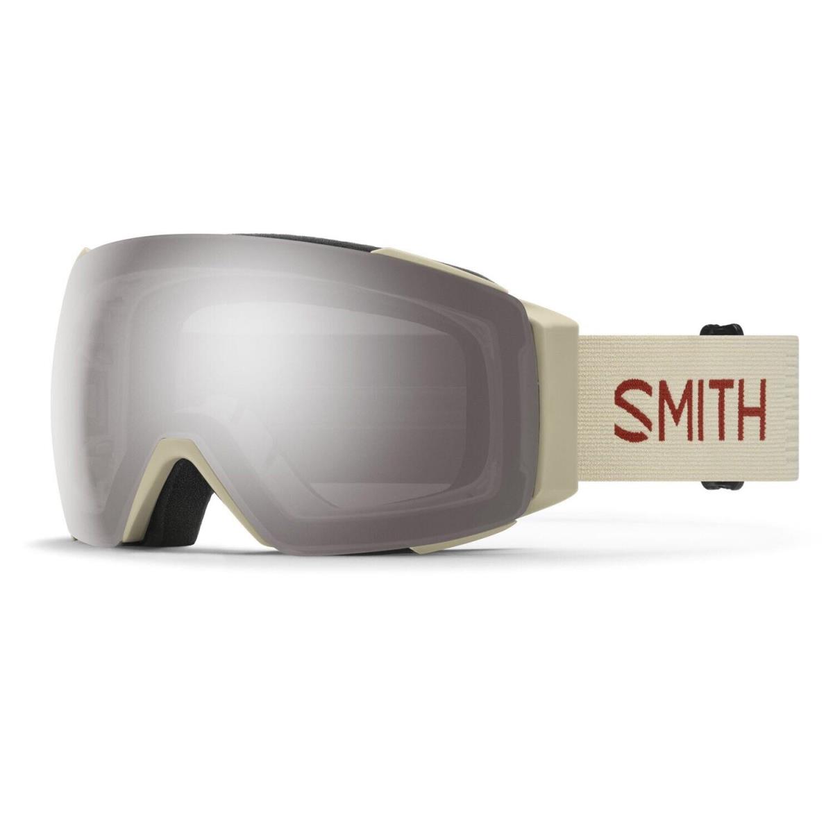 Smith I/o Mag Ski / Snow Goggles Bone Flow Sun Platinum Mirror Lens + Bonus