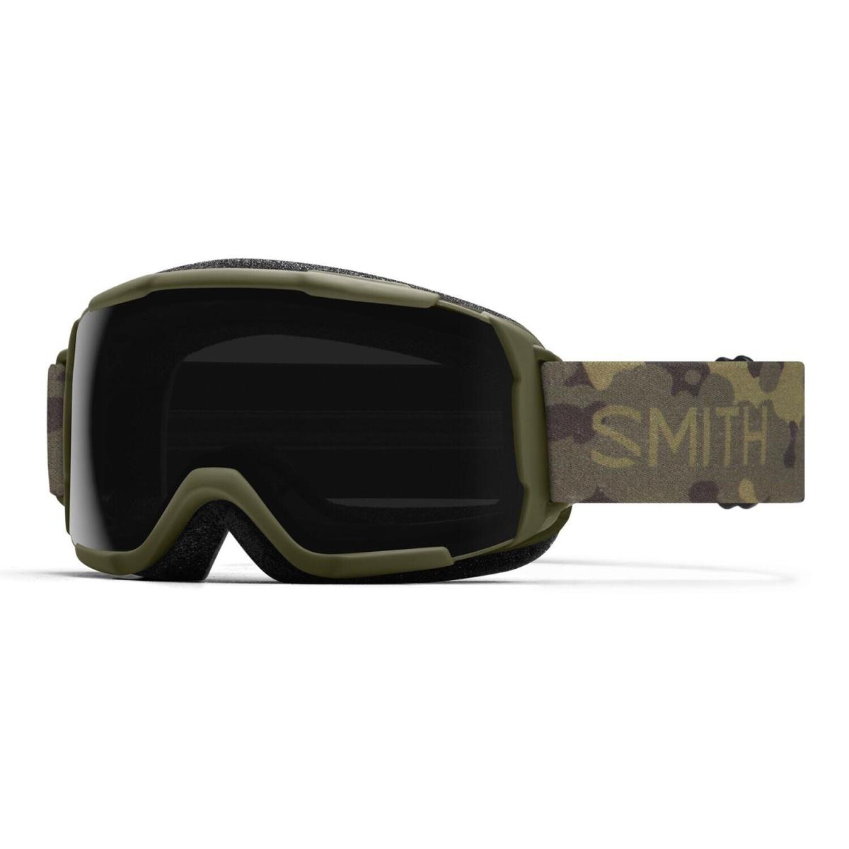Smith Grom Youth Snow Goggles Vintage Camo Frame Chromapop Sun Black Lens