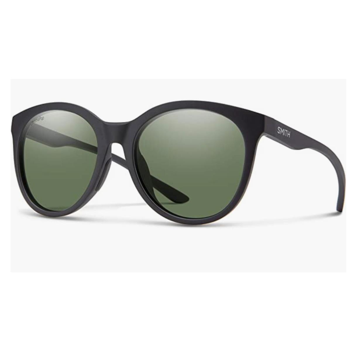 Smith Bayside Sunglasses-matte Black-chromapop Grey Green Polarized Lens