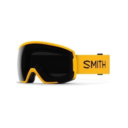 Smith Unisex Adult Proxy Snow Sport Goggle - Gold Bar Frame Chromapop Sun Blac