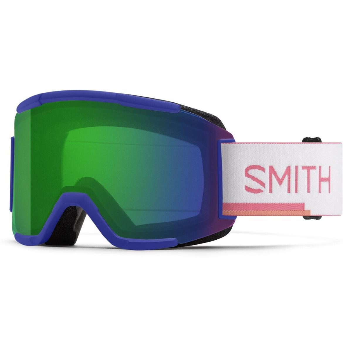 Smith Squad Snow Goggles Lapis Risoprint Everyday Green Mirror +bonus 2023