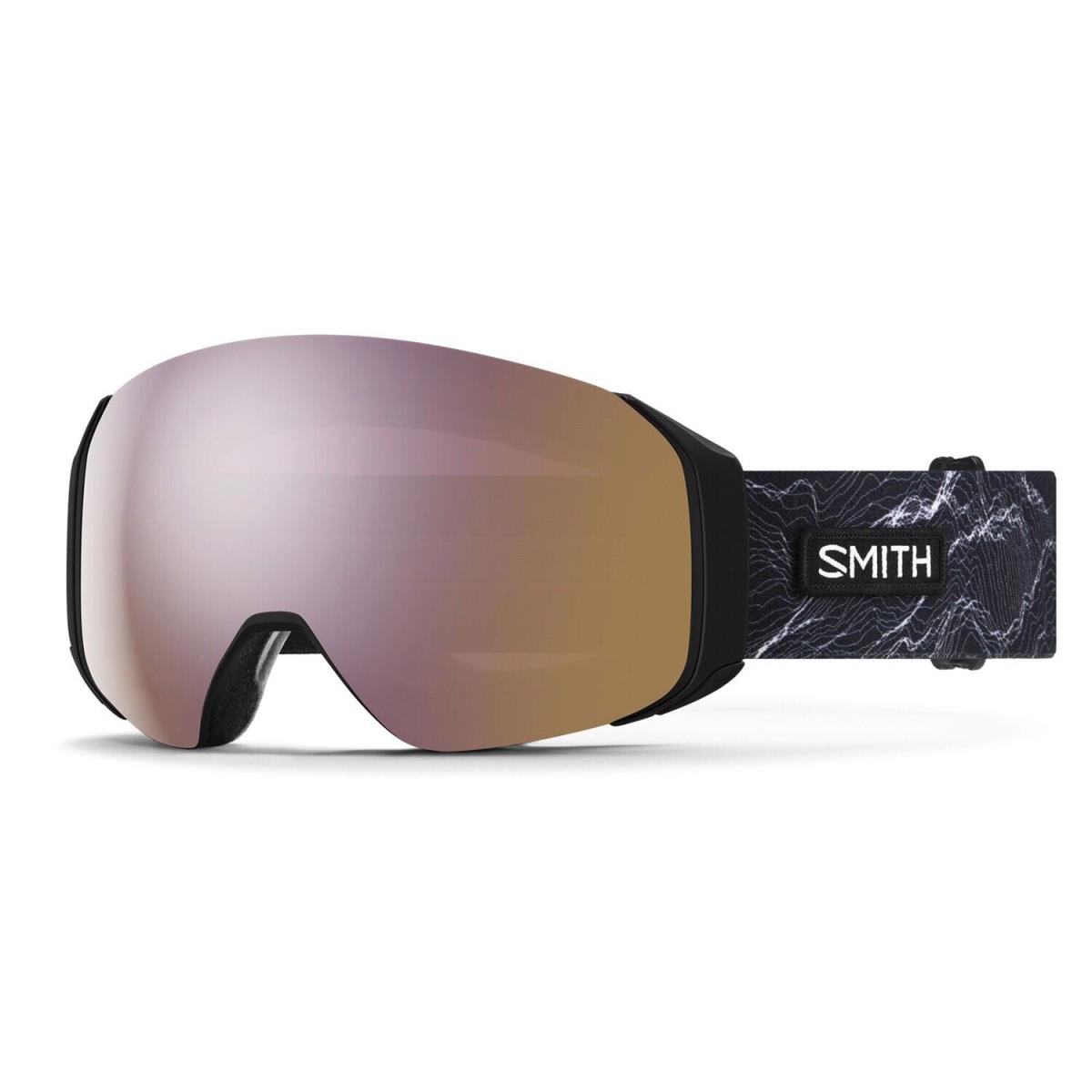 Smith 4D Mag S Snow Goggles AC Hadley Hammer Everyday Rose Gold Mirror Lens