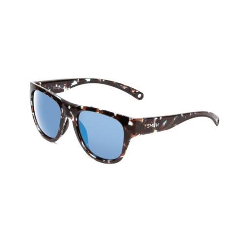 Smith Rockaway Sunglasses Sky Tortoise Brown/cp Glass Polarized Blue Mirror 52mm