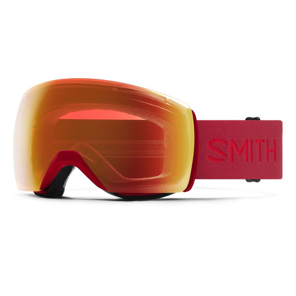 Smith Skyline XL Ski / Snow Goggles Crimson Frame Everyday Red Mirror Lens