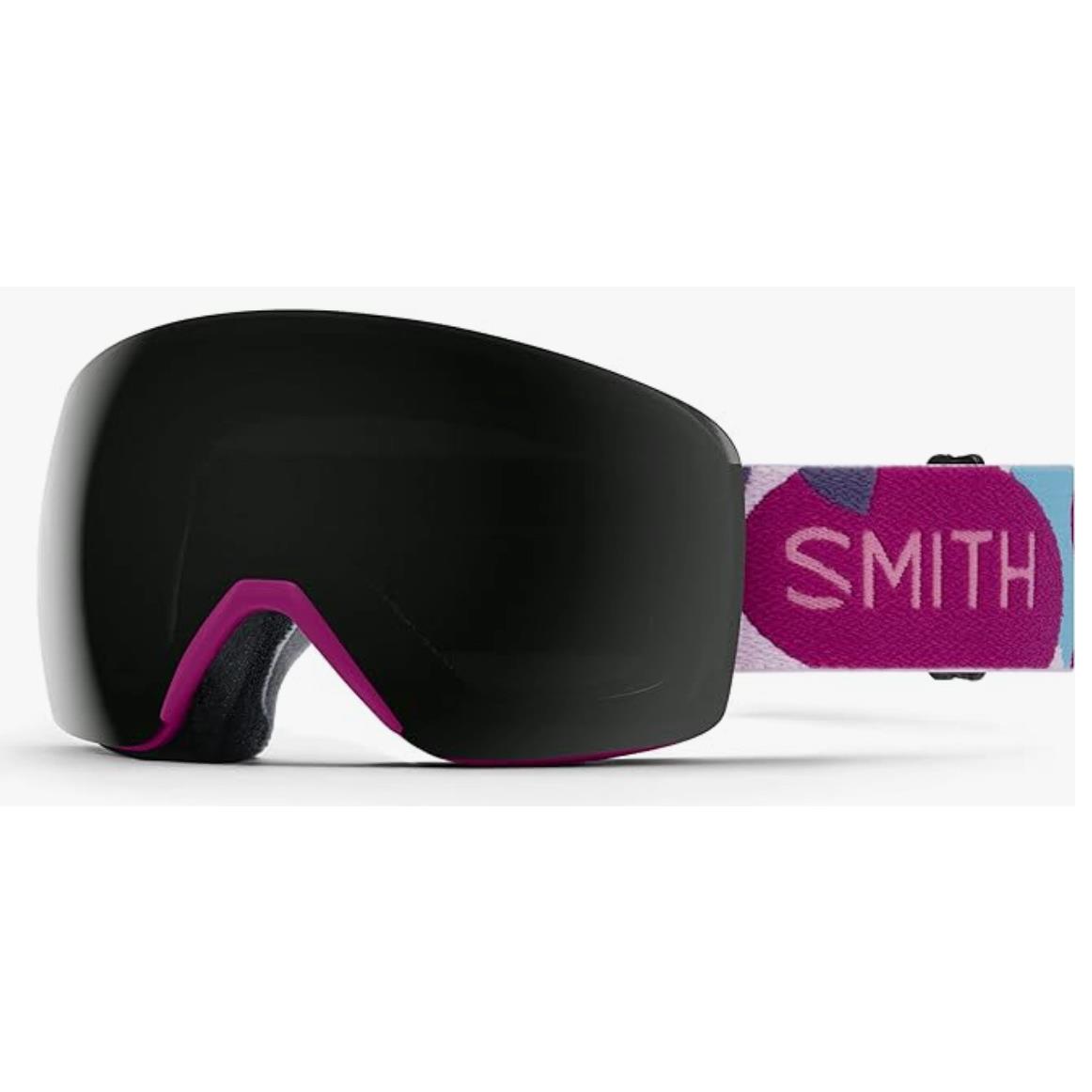 Smith Skyline Snow Goggles-fuchsia Oversized Shapes-cp Sun Black Lens