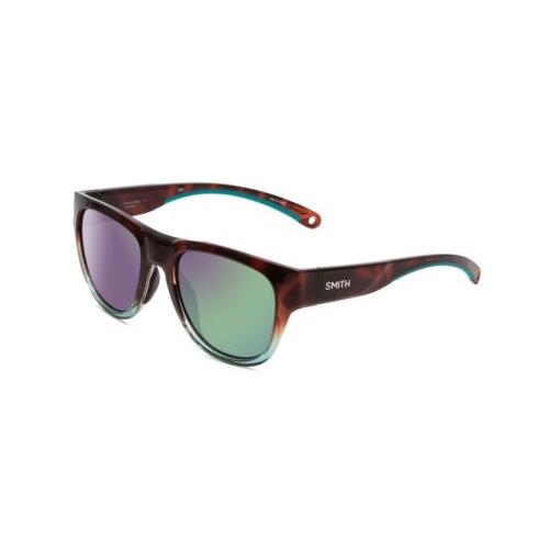 Smith Rockaway Cateye Sunglasses Tortoise Fade/cp Polarize Opal Blue Mirror 52mm