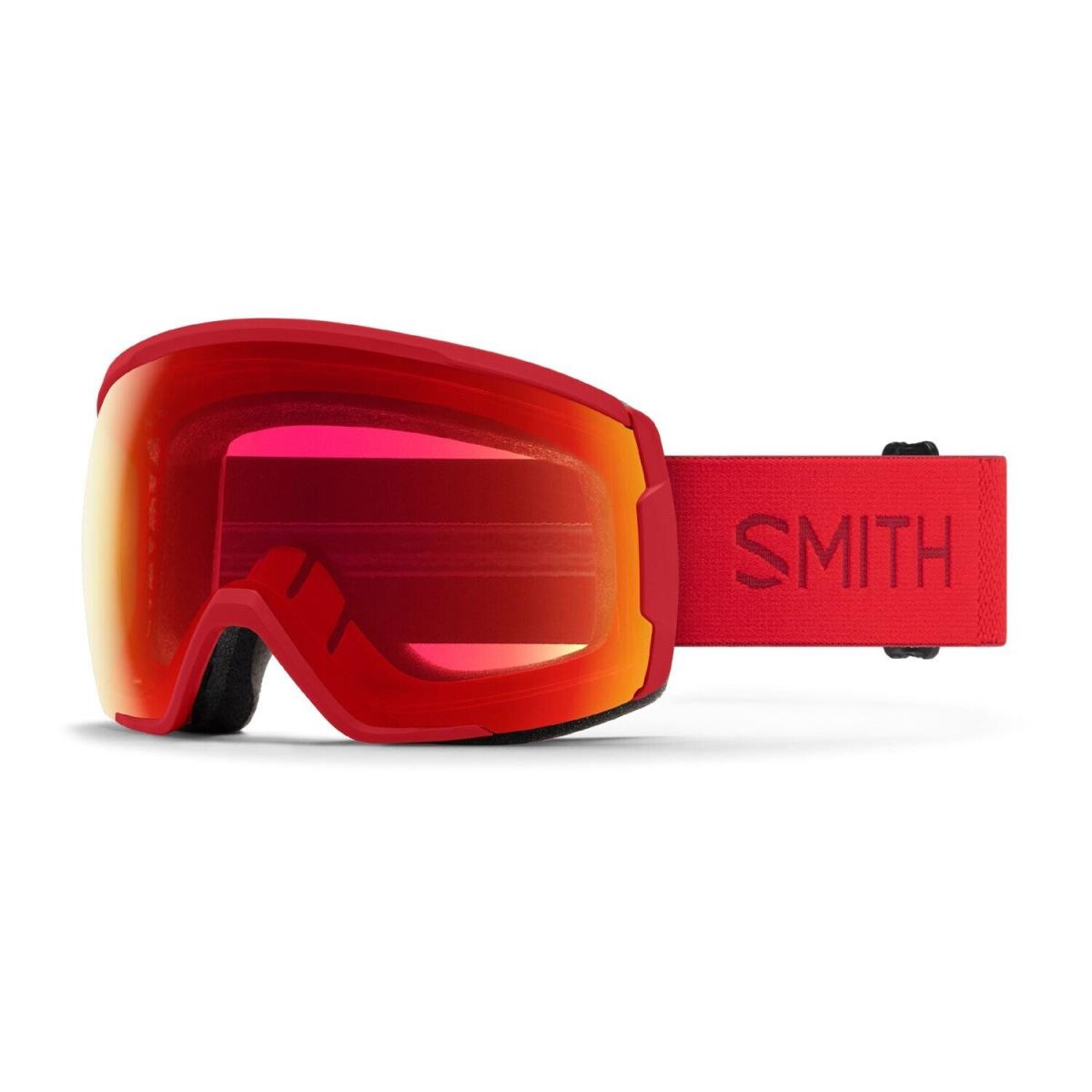 Smith Proxy Snow Goggles Lava Frame Chromapop Photochromic Red Mirror Lens